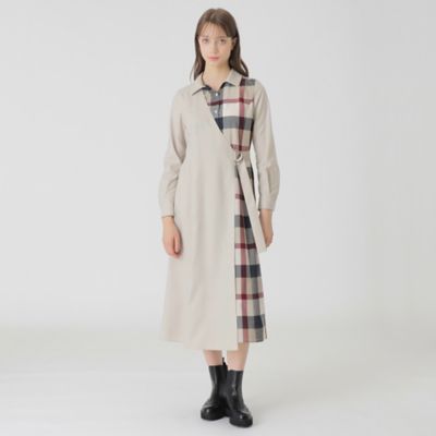 ＜BLUE LABEL CRESTBRIDGE (Women)＞パーシャルクレストブリッジチェックドレス（５５Ｊ１０６２８＿＿）