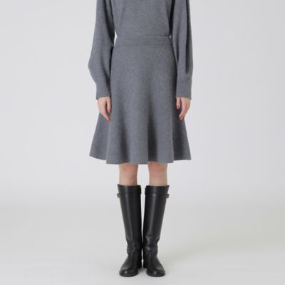 BLUE LABEL CRESTBRIDGE ライトグレー ニットセットアップ ブルー