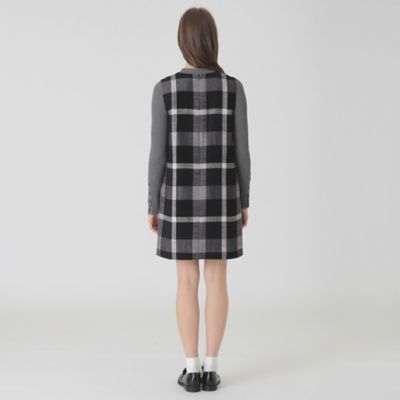 クレスト クレストブリッジチェックスラブプリペラミニドレス