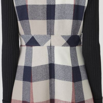 CRESTBRIDGE クレストブリッジチェックプラスティーヘリンボーンドレス BLUE LABEL CRESTBRIDGE（ブルーレーベルクレストブリッジ）の