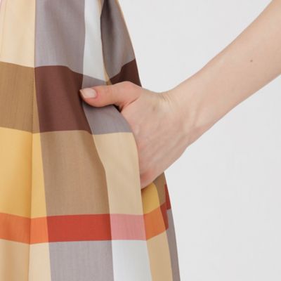 クレストブリッジチェックライトクロッシングツイルドレス