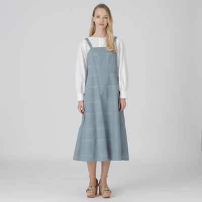 ＜BLUE LABEL CRESTBRIDGE (Women)＞クレストブリッジチェックジャカードジャンパードレス（５５Ｊ１３１４５＿＿）