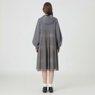 【限定品】ブルーレーベルクレストブリッジ　袖チュールAラインポンチワンピース m52361790167_1.jpg?1718507458