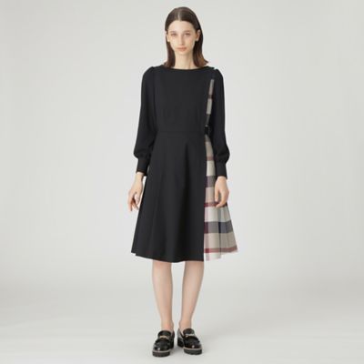 ブルーレーベル ドライツイルストレッチフィット&フレアドレス ドライツイルストレッチフィット＆フレアドレス（55J14339＿＿