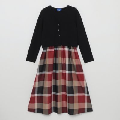 BLUE LABEL CRESTBRIDGE リボンタイ・ドッキング ワンピース BLUE LABEL CRESTBRIDGE/ブルーレーベル・クレストブリッジ