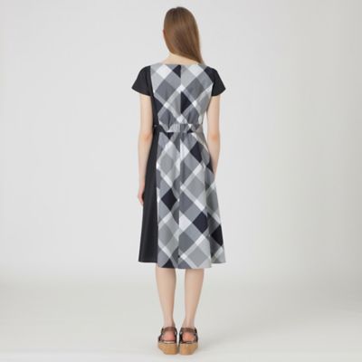 クレストブリッジチェックライトクロッシングツイル切替ドレス（５５Ｊ１６５１０＿＿）