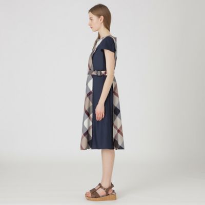 クレストブリッジチェックライトクロッシングツイル切替ドレス（５５Ｊ１６５１０＿＿）