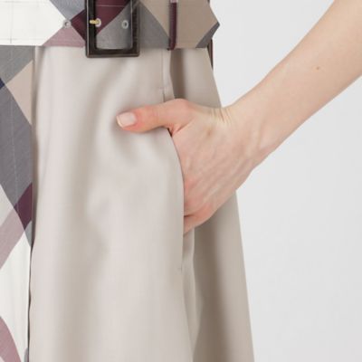 クレストブリッジチェックライトクロッシングツイル切替ドレス（５５Ｊ１６５１０＿＿）