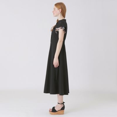 ドロップ ブルーレーベルクレストブリッジ　シルキータフタシャツドレス BLUE LABEL / BLACK LABEL CRESTBRIDGE｜【一部店舗限定