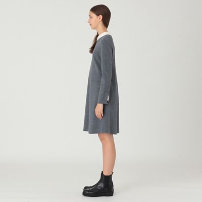 襟付きニットドレス（55J17657＿＿） | BLUE LABEL
