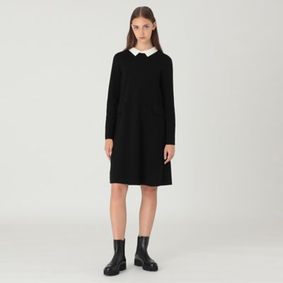 襟付きニットドレス（55J17657＿＿） | BLUE LABEL
