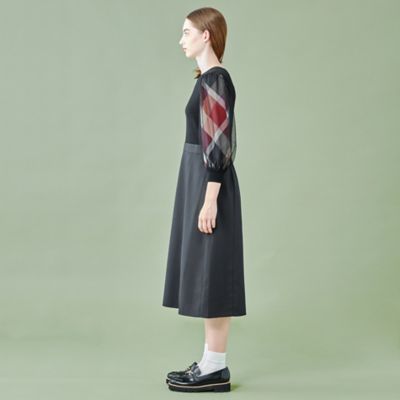【ＷＥＢ限定】チュールスリーブニットドッキングドレス（５５Ｊ１９４６７＿＿）