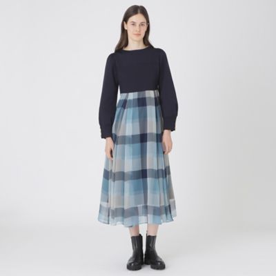 シフォンコンビドレス（55J19674＿＿） | BLUE LABEL