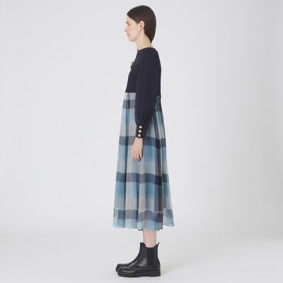 シフォンコンビドレス（55J19674＿＿） | BLUE LABEL