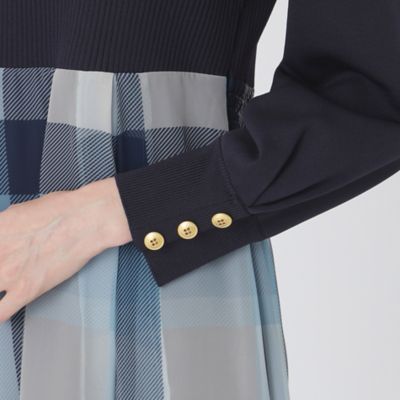 シフォンコンビドレス（55J19674＿＿） | BLUE LABEL