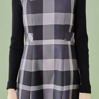 WEB限定】クレストブリッジチェッククロッシングビエラニット