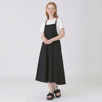 ＜BLUE LABEL CRESTBRIDGE (Women)＞ハイカウントシルケットポンチエプロンドレス×Ｔシャツセット（５５Ｊ２１１７７＿＿）