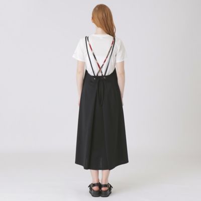 ハイカウントシルケットポンチエプロンドレス×Ｔシャツセット（５５Ｊ２１１７７＿＿）