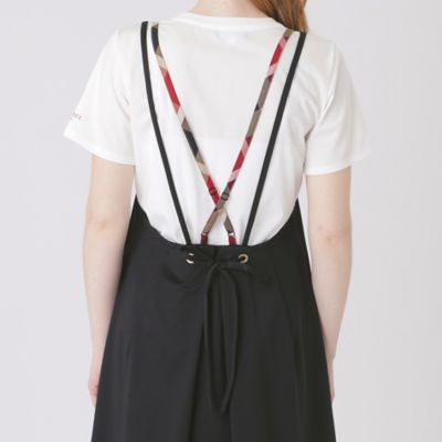 ハイカウントシルケットポンチエプロンドレス×Ｔシャツセット（５５Ｊ２１１７７＿＿）