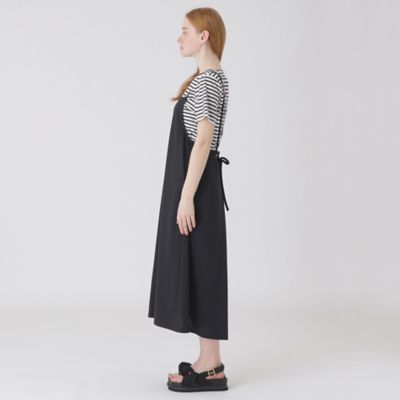 ハイカウントシルケットポンチエプロンドレス×Ｔシャツセット（５５Ｊ２１１７７＿＿）