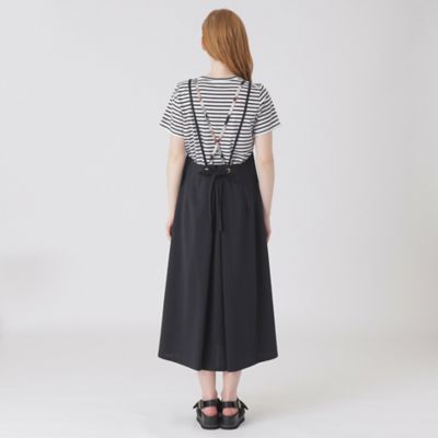 ハイカウントシルケットポンチエプロンドレス×Ｔシャツセット（５５Ｊ２１１７７＿＿）