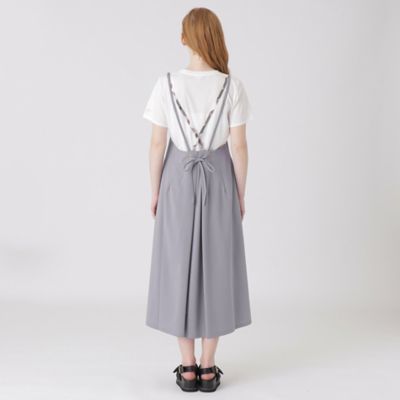 ハイカウントシルケットポンチエプロンドレス×Ｔシャツセット（５５Ｊ２１１７７＿＿）