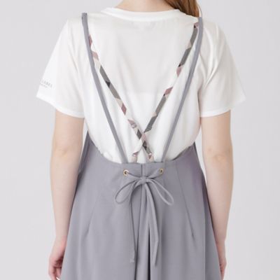 ハイカウントシルケットポンチエプロンドレス×Ｔシャツセット（５５Ｊ２１１７７＿＿）