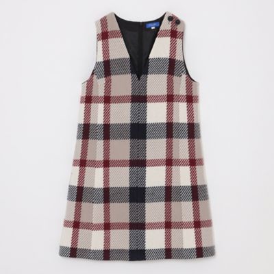 クレストブリッジチェックロービングツイードジャンパードレス（５５Ｊ２１２９０＿＿）