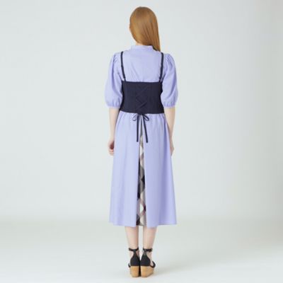 Ｂｌｕｅ Ｌａｂ：ＥＺＵＭｉ】ニットビスチェシャツドレス（５５Ｊ２２１８７＿＿） | BLUE LABEL CRESTBRIDGE  (Women)/ブルーレーベル・クレストブリッジ | 三越伊勢丹オンラインストア・通販【公式】