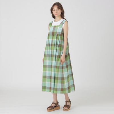 2025SS BLUE LABEL CRESTBRIDGE コットンリネンドレス BLUE LABEL / BLACK LABEL CRESTBRIDGE｜コットンリネンチェック
