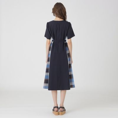 ウェザーストレッチチェックコンビドレス（５５Ｊ２４５５２＿＿）