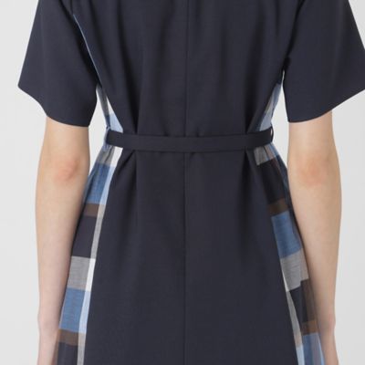 ウェザーストレッチチェックコンビドレス（５５Ｊ２４５５２＿＿）