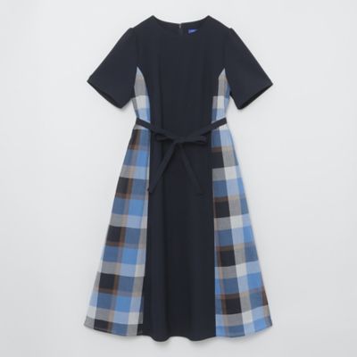 ウェザーストレッチチェックコンビドレス（５５Ｊ２４５５２＿＿）