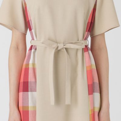 ウェザーストレッチチェックコンビドレス（５５Ｊ２４５５２＿＿）