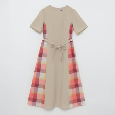 ウェザーストレッチチェックコンビドレス（５５Ｊ２４５５２＿＿）