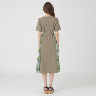 ウェザーストレッチチェックコンビドレス（５５Ｊ２４５５２＿＿）