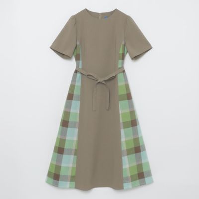 ウェザーストレッチチェックコンビドレス（５５Ｊ２４５５２＿＿）