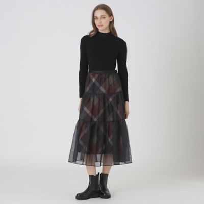 取扱店舗限定】クレストブリッジチェックサキソニーニットドッキング