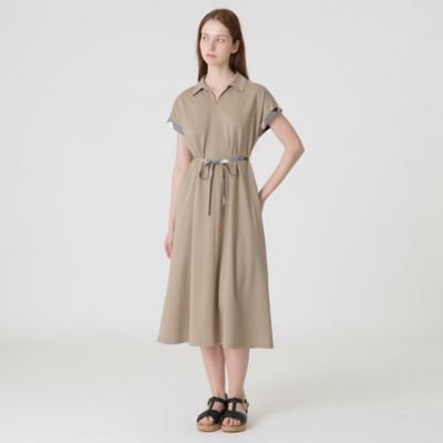 BLUE LABEL CRESTBRIDGE (Women)/ブルーレーベル・クレストブリッジ コンパクトポンチカラーネックドレス（５５Ｊ２５５５３＿＿）