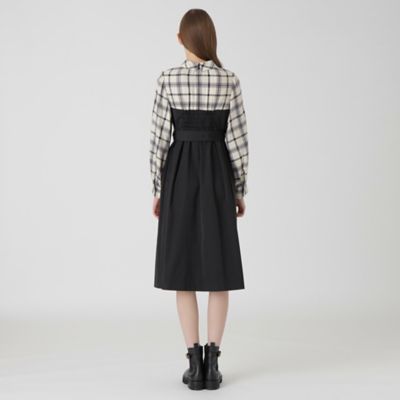 極美品　BLUE LABEL CRESTBRIDGE　ソフトポンチドレス　38 美品 ブルーレーベルクレストブリッジ ソフトポンチドレス