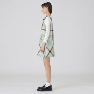 一部店舗限定】クレストブリッジチェックツィードワンピース