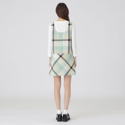 一部店舗限定】クレストブリッジチェックツィードワンピース