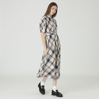 ≪１０％ＯＦＦ対象外≫【一部店舗限定】クレストブリッジチェックシアーポプリンドレス（５５Ｊ３０５６４＿＿）