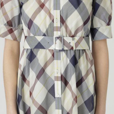 ≪１０％ＯＦＦ対象外≫【一部店舗限定】クレストブリッジチェックシアーポプリンドレス（５５Ｊ３０５６４＿＿）