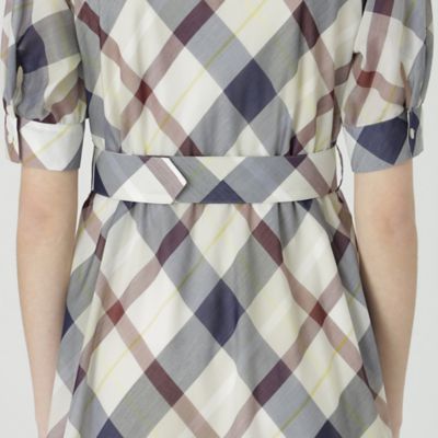 ≪１０％ＯＦＦ対象外≫【一部店舗限定】クレストブリッジチェックシアーポプリンドレス（５５Ｊ３０５６４＿＿）