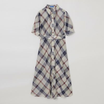 ≪１０％ＯＦＦ対象外≫【一部店舗限定】クレストブリッジチェックシアーポプリンドレス（５５Ｊ３０５６４＿＿）
