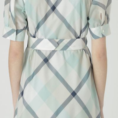 ≪１０％ＯＦＦ対象外≫【一部店舗限定】クレストブリッジチェックシアーポプリンドレス（５５Ｊ３０５６４＿＿）