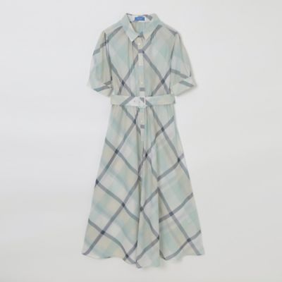 ≪１０％ＯＦＦ対象外≫【一部店舗限定】クレストブリッジチェックシアーポプリンドレス（５５Ｊ３０５６４＿＿）
