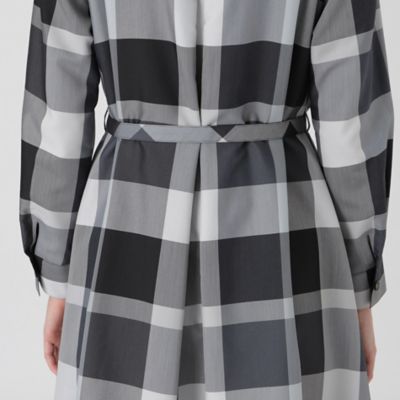 クレストブリッジチェックライトクロッシングツイルシャツドレス