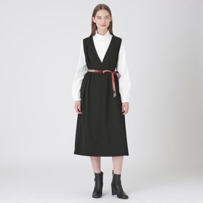 ＜BLUE LABEL CRESTBRIDGE (Women)＞マットストレッチポプリンジャンパードレス（５５Ｊ３４２３４＿＿）